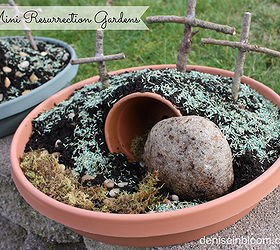 mini resurrection gardens for easter, gardening