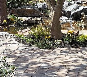 find serenity now with a water garden and patio, decks, flowers, gardening, landscape, outdoor living, patio, ponds water features, Pull up a chair and relax