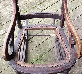 how to upholster this old rocking chair
