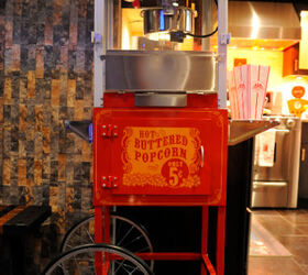 hey guys these are photos of my renovation for cbs better mornings atlanta shoot, home decor, who doesn t like fresh popped popcorn and from a replica old fashion machine at that