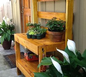building a potting bench out of pallets, gardening, pallet projects, Potting Bench Made from Pallets