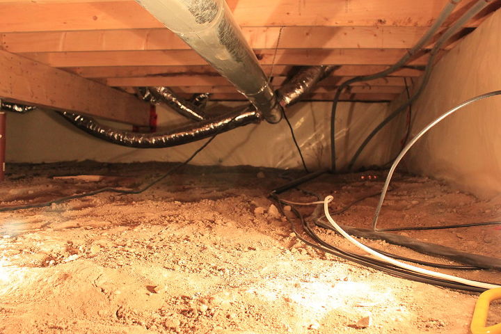 let s insulate the crawlspace, home maintenance repairs, hvac, No one can look good in this lighting