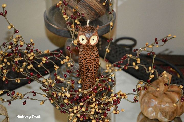 fall decor, seasonal holiday d cor, wreaths, Love these Owl taper candles I found at TJ Maxx