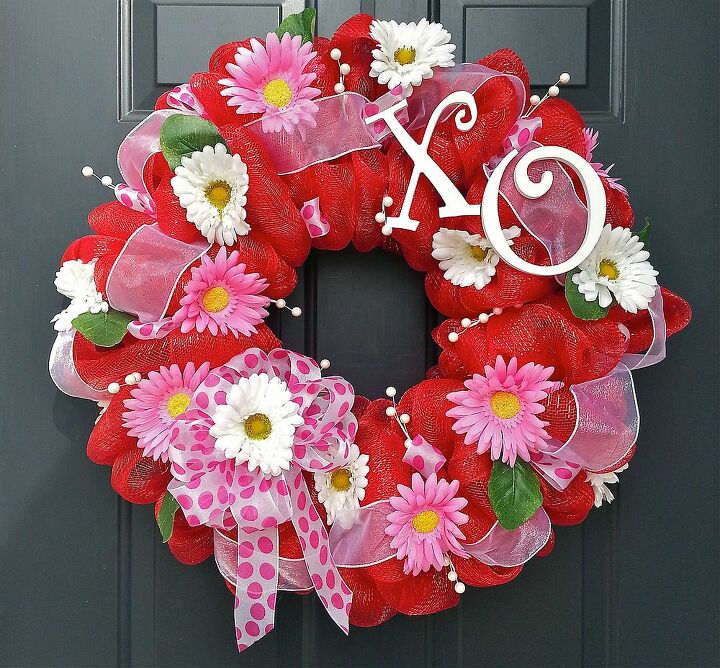 new year new wreaths, crafts, seasonal holiday decor, valentines day ideas, wreaths, Valentine s Day wreath that s full of happiness