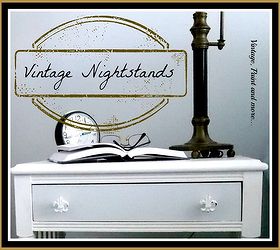 vintage nightstands, bedroom ideas, home decor, painted furniture