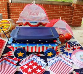 4th of july party, crafts, outdoor living, patriotic decor ideas, seasonal holiday decor