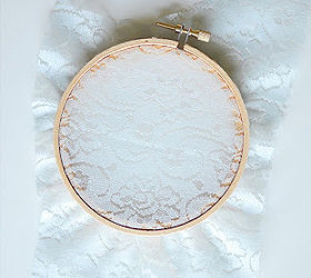 a little blue lace diy for our baby girl nursery, crafts, A little twist on the fabric filled embroidery hoops floating around blogland I went with a little bit of blue lace to make the light wink and twinkle through the nursery window 5 minute project friends FavoriteProject girl
