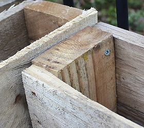 how to build a composting system from pallets, composting, diy, gardening, go green, how to, pallet, repurposing upcycling, Use long deck screws to attach the pallets top middle and bottom of each side