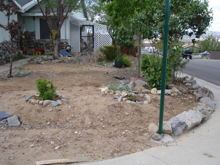 the yard at my house was a shambles when i moved in it became my project over the, gardening, landscape, outdoor living, Installing retaining wall and drain ditch prior to installation of fencing