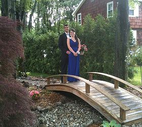 my bridge project was finished just in time for prom night rained during the day, outdoor living