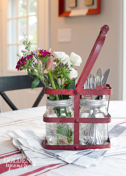 my favorite finds at lucketts, home decor, One of my favorite things I love this little red glass carrier