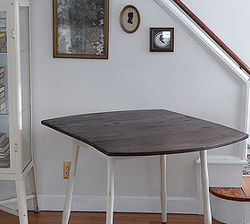 antique drop leaf table, painted furniture