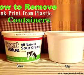 how to remove ink from plastic containers so you can reuse them, cleaning tips, repurposing upcycling