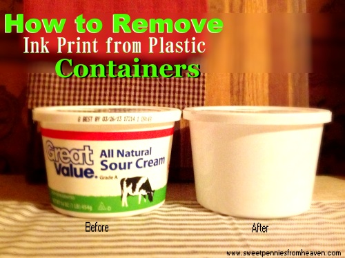 how to remove ink from plastic containers so you can reuse them, cleaning tips, repurposing upcycling