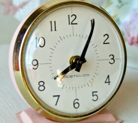 vintage items for home decor, home decor, repurposing upcycling, Pink alarm clock for the bedside