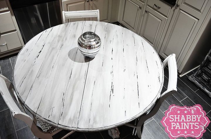 faux plank table embrace the imperfections, kitchen design, painted furniture, Faux Plank table embrace the imperfections