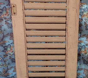 q i need ideas for a small shutter i need to re purpose for my deck makeover, decks, home decor, repurposing upcycling, Need to re purpose this small shutter for back deck