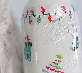 christmas mason jar, crafts, decoupage, mason jars, By applying your images and paint on the inside the character of the mason jar can still shine