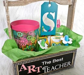 a gift for an art teacher, chalkboard paint, crafts