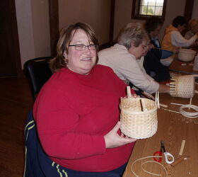 basket weaving class i took and basket i made 11 3 12, crafts