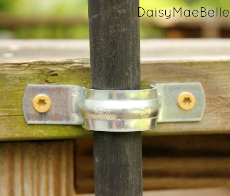 easy way to secure tiki torches, decks, home maintenance repairs, outdoor living