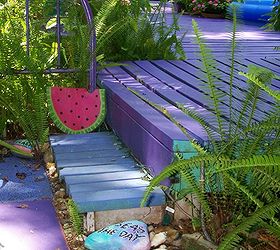 purple paradise, decks, home decor, outdoor living, painting, porches, More Purple Porch