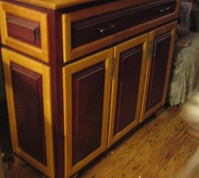 Purple Heart And Birch Cabinet Hometalk