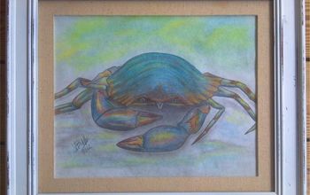 Drawing of a blue crab... for the Myrtle Beach house...