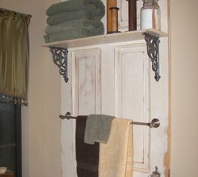 fabulous ways to repourpouse old doors, doors, home decor, repurposing upcycling, Bathroom organiser made from an old door