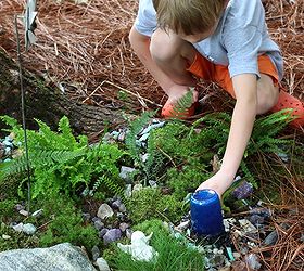 create an outdoor fairy garden with your kids, gardening