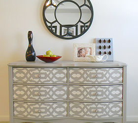 fab furniture makeovers using stencils, painted furniture