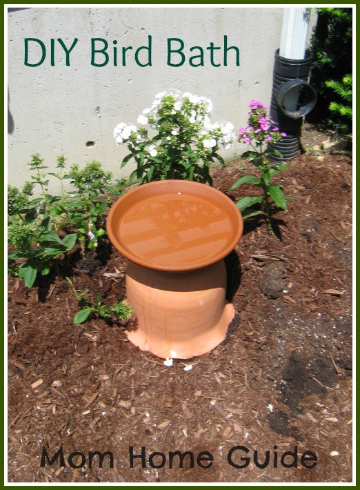 diy bird bath from a clay garden pot, flowers, gardening, repurposing upcycling, My new bird bath holds just enough water for the birds