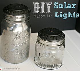diy mason jar solar lights, crafts, lighting, mason jars