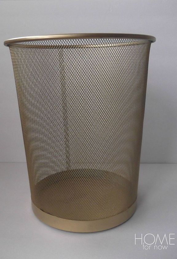 the midas touch gold spray painted decor, painting, repurposing upcycling, Gold trashcan