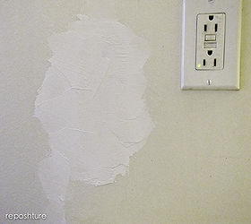 how to patch a wall gouge the right way and be virtually invisible, home maintenance repairs, how to, paint colors, wall decor, dry