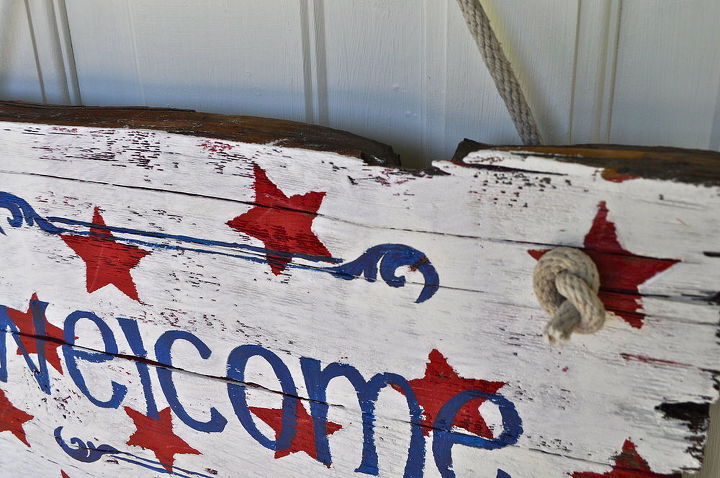 diy reclaimed wood patriotic sign make your own, crafts, patriotic decor ideas, seasonal holiday decor