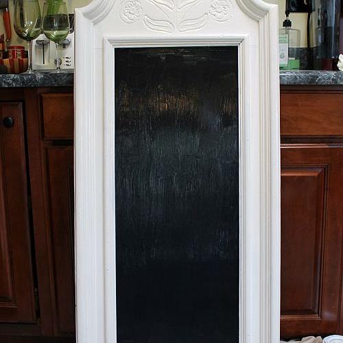 turn a mirror into a cafe chalkboard tutorial, chalkboard paint, painting, repurposing upcycling