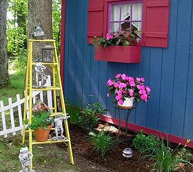new life to an old ladder, gardening, repurposing upcycling