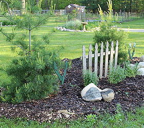flower bed picket fence recue at the small house, fences, flowers, gardening, landscape, outdoor living
