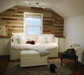 tiny attic apartment, home decor, organizing, urban living, wall decor, woodworking projects, The space is 22 feet long by 11 feet wide We tried to make the most of every inch by incorporating storage into every piece possible The IKEA bed has huge drawers beneath and actually pulls out to form a king size bed