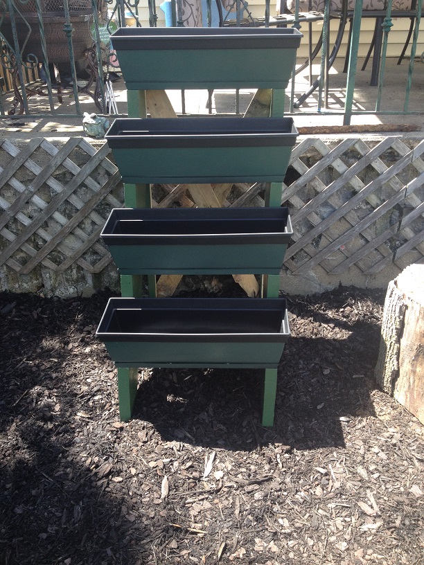 stringer planters it s tough getting old, diy, flowers, gardening, outdoor living, raised garden beds, woodworking projects