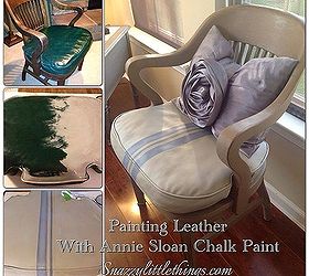 diy painting leather furniture, chalk paint, painted furniture, Painting Leather using Annie Sloan Chalk Paint