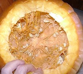 step by step tutorial for processing pumpkins, seasonal holiday d cor