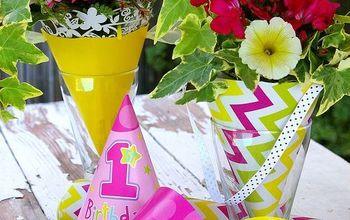 May Day Flower Baskets [made from paper party hats!]