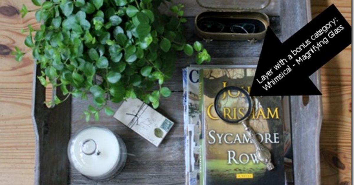 Large round wood coffee table tray / xlg 24x24 ottoman tray reclaimed Ottoman Coffee Table Trays and Styling - Videos and Tutorial | Hometalk