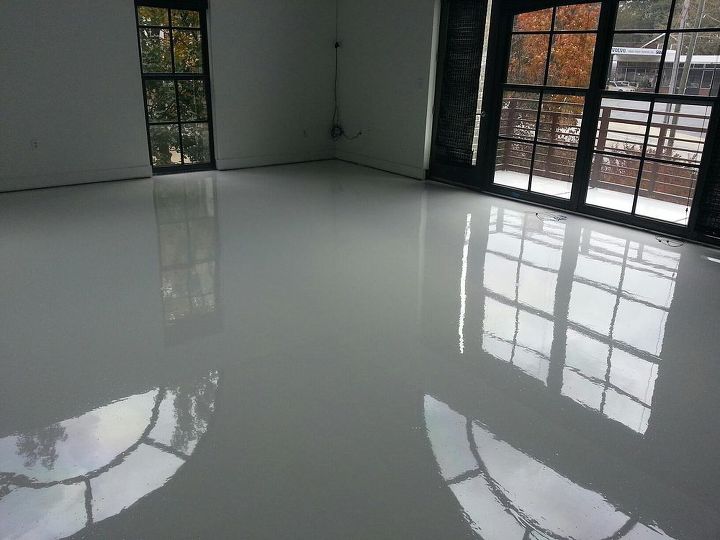 bright white epoxy and urethane floors are being installed in lofts and condos what, flooring, This was taken on a cloudy day On a sunny day its REALLY bright