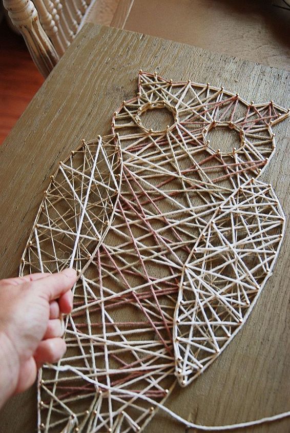 owl string art diy, crafts