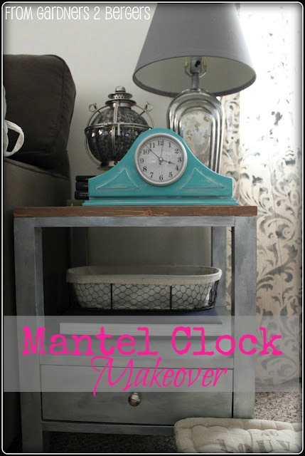 mantel clock makeover, home decor, repurposing upcycling