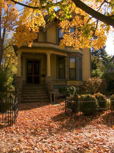 autumn houses, curb appeal