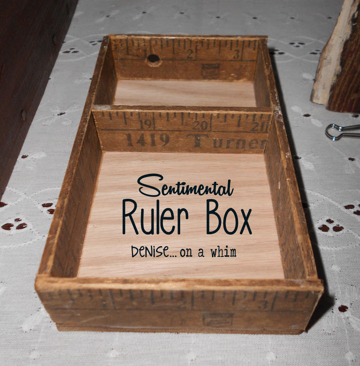 vintage ruler box, crafts, repurposing upcycling